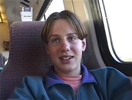 Nick on the 1840 train from Newcastle to London